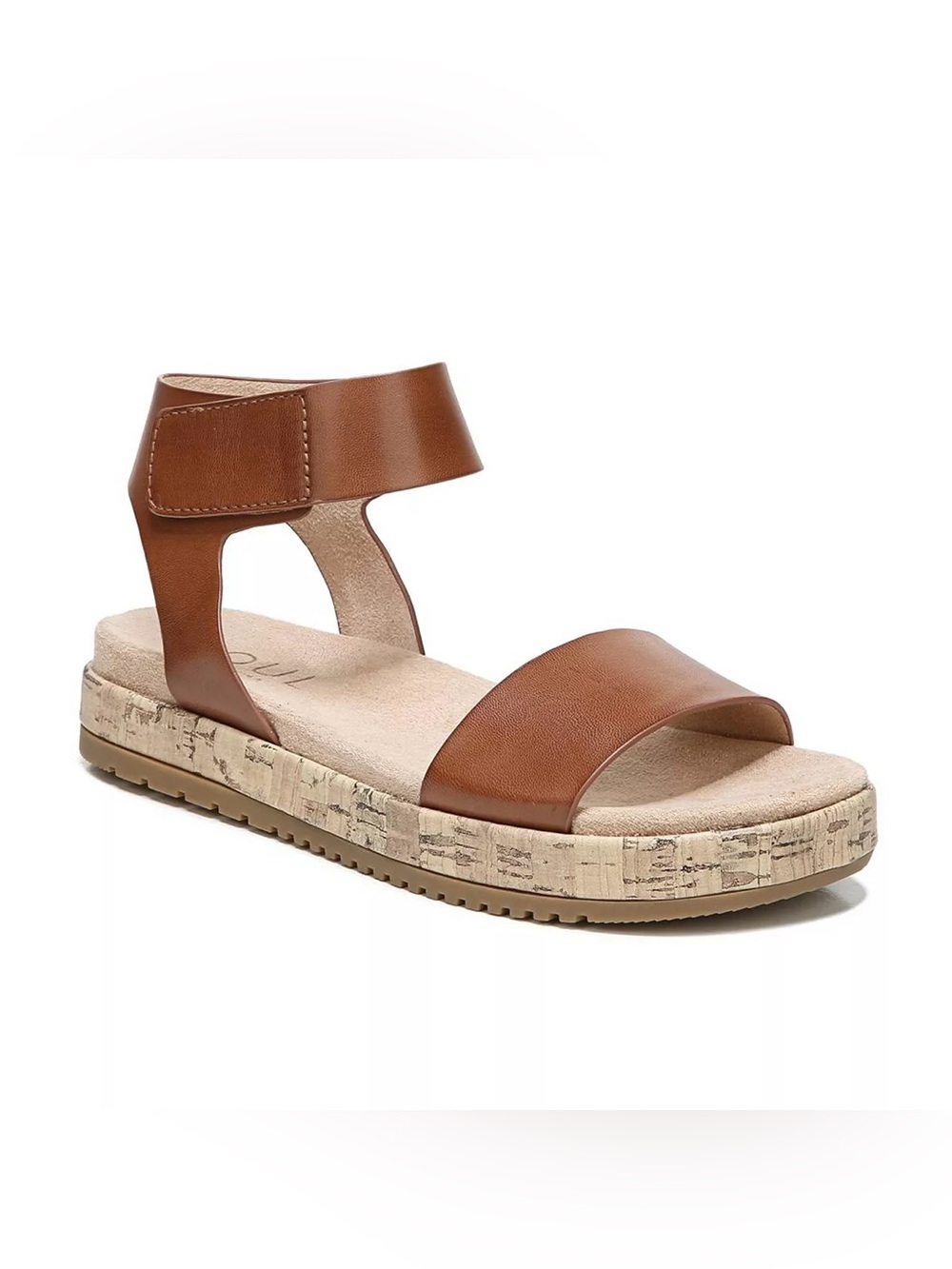 SOUL Naturalizer Detail women’s size 7M tan brown Velcro ankle platform sandal